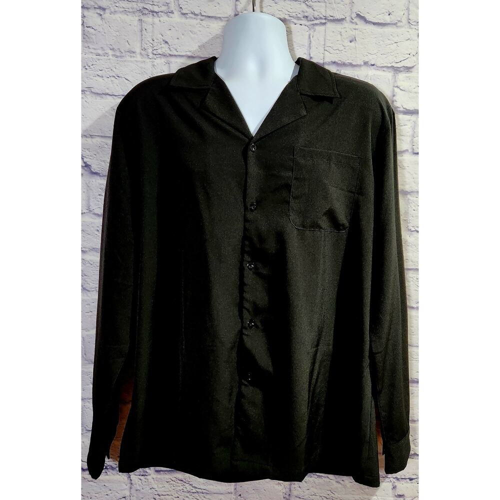 COOFANDY Black Button Down Long Sleeves Shirt Large NWOTS Lightweight Soft